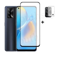 Ellastuff TG Oppo A95 Package 2in1 TEMPERED GLASS FULL CAMERA LENS ANTI Scratch Oppo A95 A74