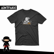 AiNTFAKE Ninja DeSIGN- Black & White Printed Tee With 100% Cotton