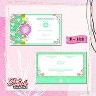 Falah code F 112 Wedding Invitation