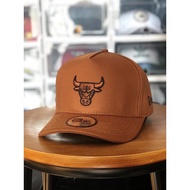 READY STOCK‼️ CAP "CHICAGO BULLS X NEW ERA BROWN" A-FRAME CAP