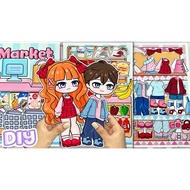 Gacha 4in1 peel-and-stick toy - Gacha commercial center - Paper doll