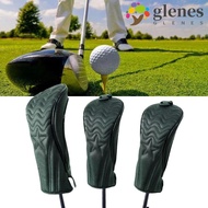 GLENES Golf Wood Cover, PU Leather Mallet Putter Golf Headcover, Golf Accessories 2 Color Hybrid Wat