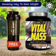 Halal Mass Gainer/Weight Gainer – Vital Mass 2kg/4.41lbs 0g Sugar with Whey Isolate & Tribulus – Fas