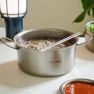 純鈦萬用小圓鍋 1800ml 190g 露營鍋/小火鍋/氣炸鍋內鍋/電鍋內鍋