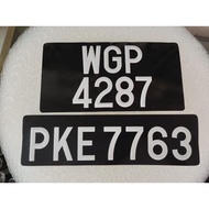 S07 NUMBER PLATE MOTOR KETUK  [ALUMINIUM PRESS] PLATE ALUMINIUM TEBAL GOOD QUALITY