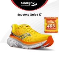 Saucony Guide 17 Road Running Stability Shoes Men's - C(PEPPER/CANARY) S20936-116