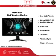 MSI G255F 24.5" Gaming Monitor | 1ms (GTG) | 180Hz | FHD (1920 x 1080) | Rapid IPS | HDMI & DP | sRG