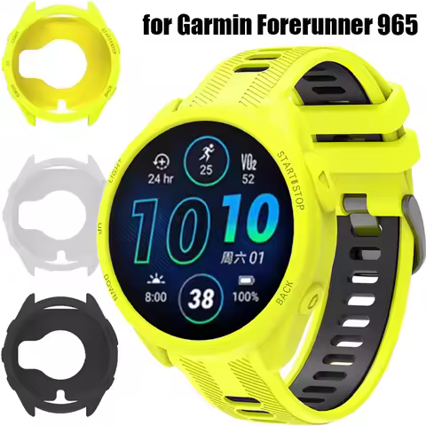 Silicone Case for Garmin Forerunner 965 Anti-scratch Protection Cover for Garmin 965 Soft Protector 