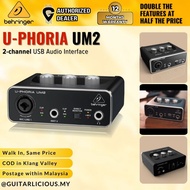 Behringer U-Phoria UM2 USB Audio Interface (UM 2 / UM-2 / Uphoria )
