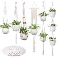 Flower Pot Net Pocket Hand-woven Gardening Flower Pot Net Pocket Creative Green Plant Hanging Net Po