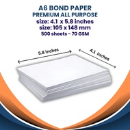 Bond Paper A6 Size || 500 sheets