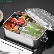 JUNYUE88WL 304 Stainless Steel Lunch Box, 1/2/3 Compartment Separated Lunch Container, Kitchen Suppl