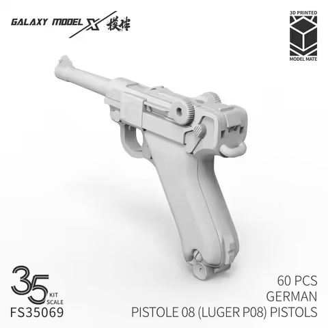Galaxy FS35069 1/35 German Pistole 08 (Luger P08) Pistols Set Resin 3D Printed Detail Up for Miniatu