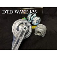 Dtd small hub front and rear lighten drum break wave and raider 150 bowl type street bike concept