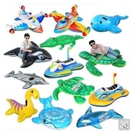 INTEX original baby water horse mounts adult childrens swimming water toys inflatable horse sea turt