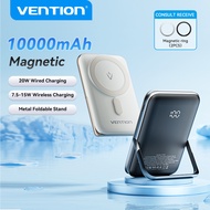 Vention Magnetic PowerBank 10000mAh Wireless Charging 30000mAh 3-Ports,Powerbank PD20W QC18W SCP22.5