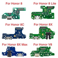 1pcs Charging Port Ribbon For Huawei Honor 8 8C 8X Max 8 Lite V8 USB Charger Dock Board Connector Fl
