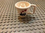 【點點小豆】lego 樂高積木 DUPLO 得寶 白色 火車圖 水壺 杯子 1 個 如圖！