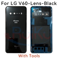 Original New Battery Cover For LG V60 ThinQ 5G LM-V600 A001LG Rear Door Housing Back Case Camera Fra