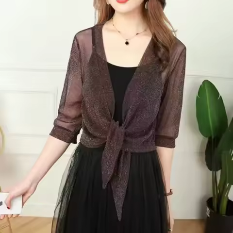 Wedding Jacket Wrap Long Half Sleeve Bolero Shrugs For Women Cardigan Bolero Jacket Cape For Party D