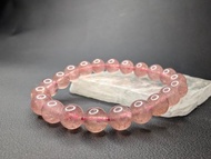 草莓晶/士多啤梨晶 Strawberry Quartz 手串 俄羅斯 9mm