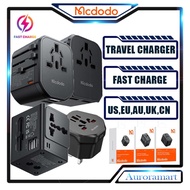 Mcdodo Universal Travel Adapter Charger 20W 33W Fast Charging Adaptor United State EU UK