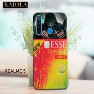Case Hp Realme 5i - Casing Hp Realme 5i - KAJOLA - Fashion Case ROKOK- silicon Realme 5i Pelindung B