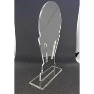 Clear Acrylic Plaque trophy 3mm with 4mm base basketball & volleyball laser cut(ship24hrs to 48hrs)