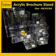 Acrylic A4 / A5 / A6 1/ 2 Tier Brochure Stand Brochure holder