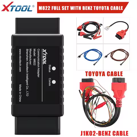XTOOL M822 M821 Adapter For Benz All Key Lost For Toyota 8A Key Programming Need Work With KC501 Pro