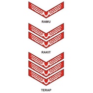 OFFICE SIGN EMBROIDERED BET DEPARTMENT SIGN SCOUTUmum RAMU SIGN/ ASSEMBLY/ TRAP BET SIGN PELANTIKAN