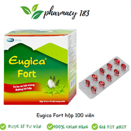 Viên uống thảo dược hỗ trợ dịu họng giảm ho Eugica FORT hộp 100 viên
