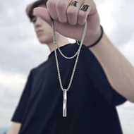 Men's Spiral Necklace, Minimalist Yet Edgy Hip - Hop Style Unique Jewelry Piece for Guys