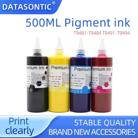 500ml WF-C5390 Pigment Ink For Epson WF-C5290 C5790 C5210 C5710 C5890 C5810 C5310 T11D1 T11C1 T9441 