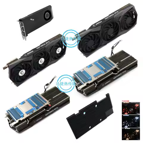 Custom ASUS GeForce RTX 3080 3080 Ti 3090 TURBO Blower Style Cooling Assembly – Heatsink with Reinfo