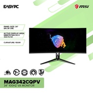 EasyPC | MSI MAG342CQPV 34 Inch 100Hz VA Monitor For Computer