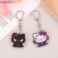NN 2Pcs Kawaii Sanrio Hello Kitty Spiderman Surrounding Key Chain Hellokitty School Bag Pendant SG