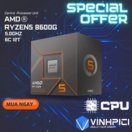 Amd Ryzen 5 8600G CPU (4.3GHz Boost 5.0GHz / 6 cores 12 threads / 22MB / AM5) [NEW]