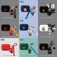 for EarFun Air 2 NC Case Earphone Silicone Case Blue Captain Earbuds Soft Protective Headphone Cover