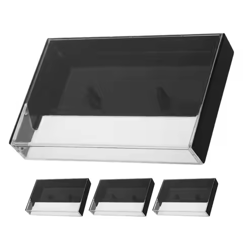 Plastic Vintage Cassette Tape Storage Box Organizer For Space Saving Storage Organize Clear Audio Mu