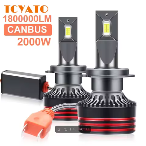 TCYATO M8pro Car LED Headlight Single Copper Tube Modification H7 Car Headlight