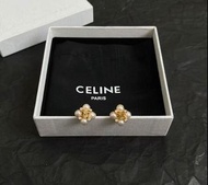 Celine Arc de Triomphe Pearl Stud Earrings - Classic Design - Women's