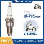 1pcs Spark Plug F6RTJY High Performance 3-Electrode for Candle BUR6ET for W7LTCR/W8LDCR Brisk LR15TC