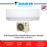 Daikin 1.0HP Wall (Wireless) R32 Smarto Premium Inverter A Series [5 Star] Air Conditioner FTKH28AV1LF with Wifi Card