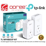 TP-LINK TL-WPA8631P KIT AV1300 / TL-WPA7617 KIT AV1000 HOMEPLUG GIGABIT POWERLINE AC WI-FI KIT WITH 