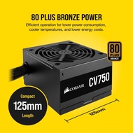 Power Supply Corsair CV Series CV750 - 750W 80+ Bronze