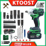 KTOOST electric cordless wrench, car repair impact wrench, high-power electric drill, multi-function screwdriver