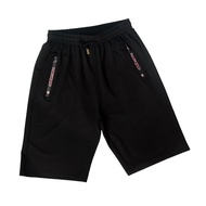 CHALLENGER Plus Size Slim Cut Jogger Shorts CH5039C3 Black Drawstring Waist Slim Fit Sweat Shorts