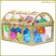 Craft Jewels Fake Gem Toy Chest Colorful Diamonds for Crafts Treasure Gems Child  bofsshuo