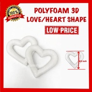 [ READY STOCK ] POLY FOAM 3D LOVE FRAME / HEART SHAPE FARME